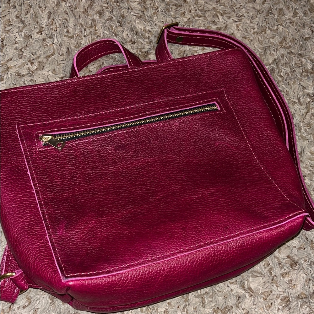 Small tote backpack in orchid